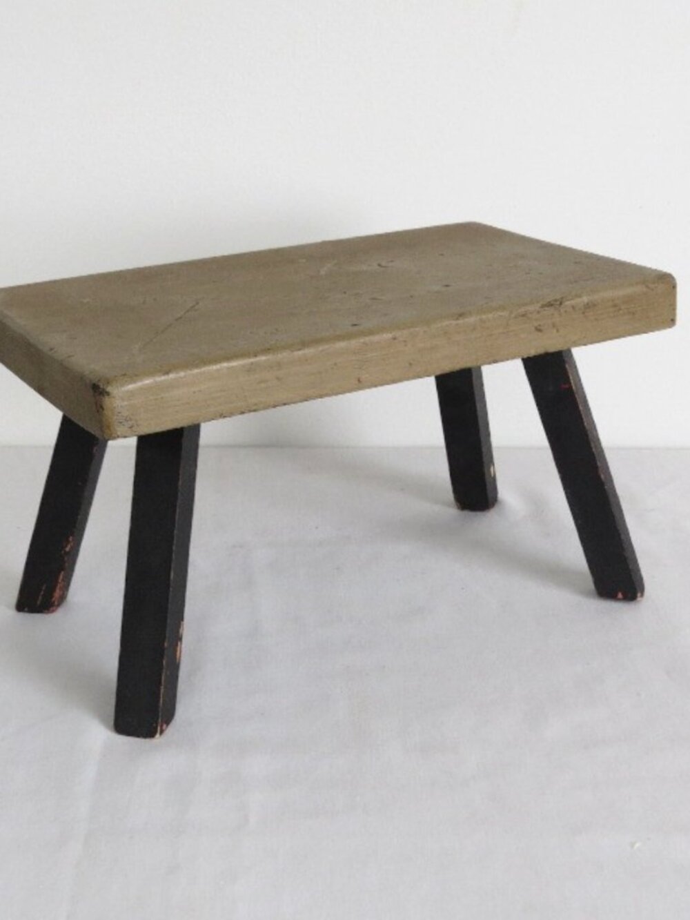 Small Country Painted Wooden Stool